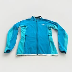 The North Face Womens Blue Green Windstopper Summit Series Hiking Jacket Size M